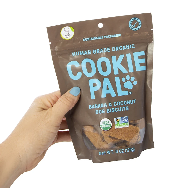 cookie pal® human grade organic dog biscuits 6oz