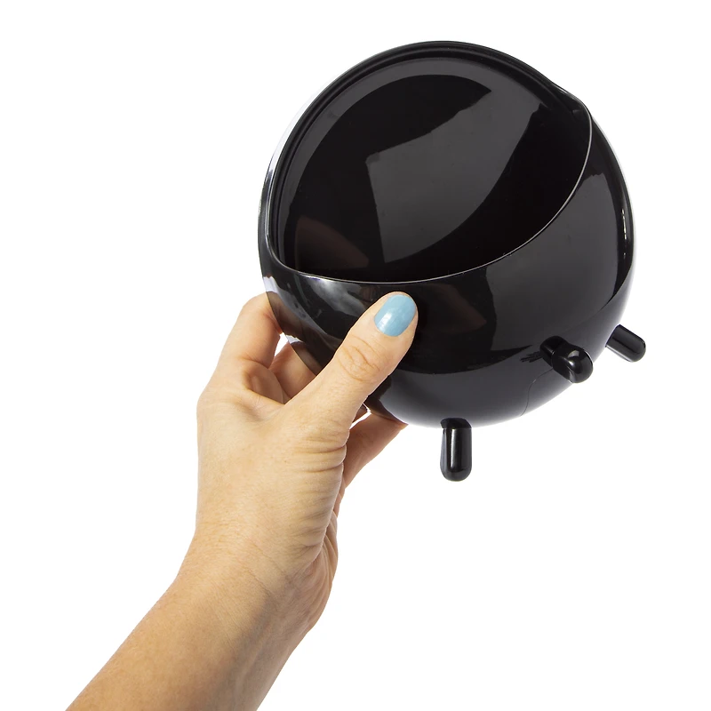 round vanity mirror with storage compartment 7in