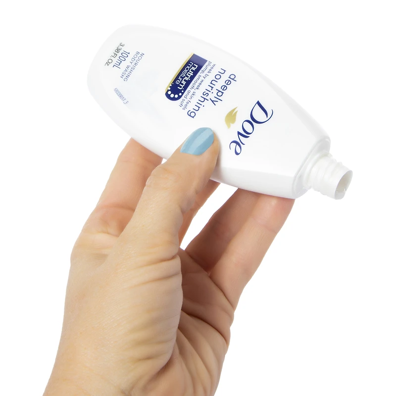 dove® deeply nourishing travel size body wash 3.38oz