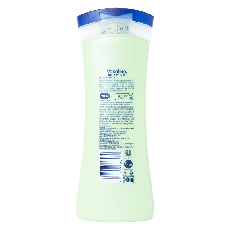 vaseline® intensive care™ aloe soothe body lotion 13.5 oz