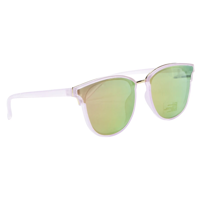 ladies round mirrored sunglasses