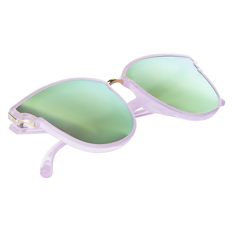 ladies round mirrored sunglasses