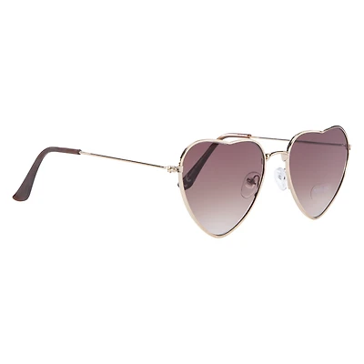 ladies metal heart-shaped sunglasses