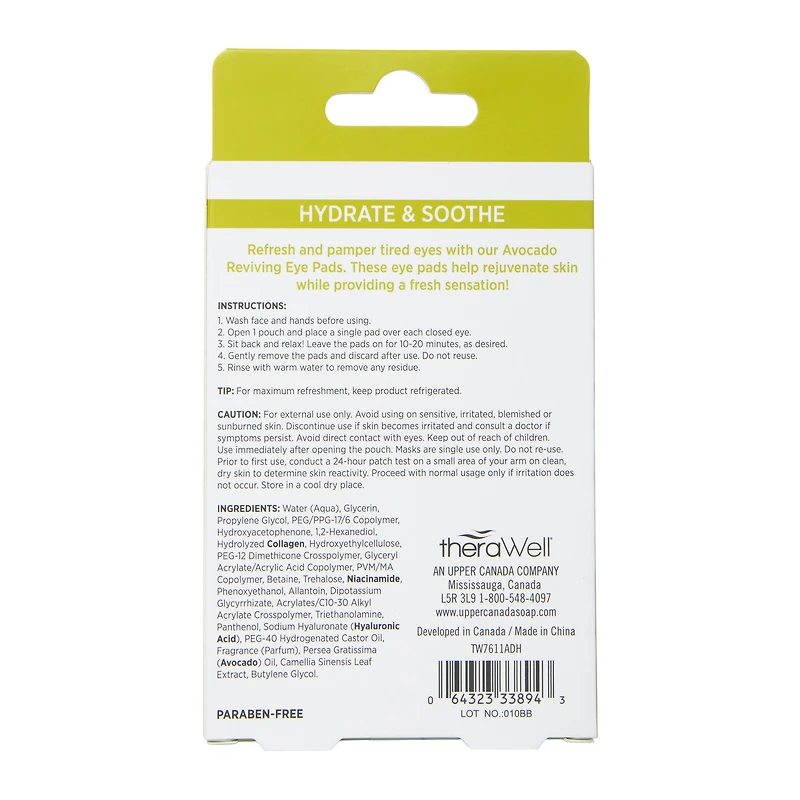 therawell™ reviving eye pads