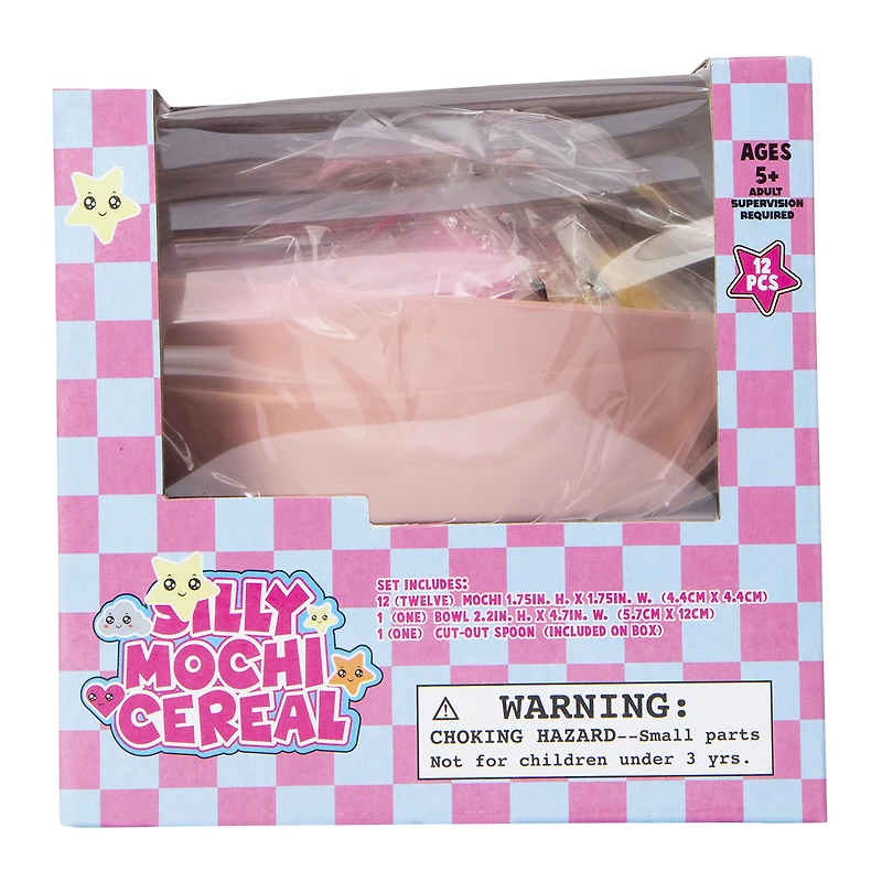 silly mochi cereal 14-piece toy set