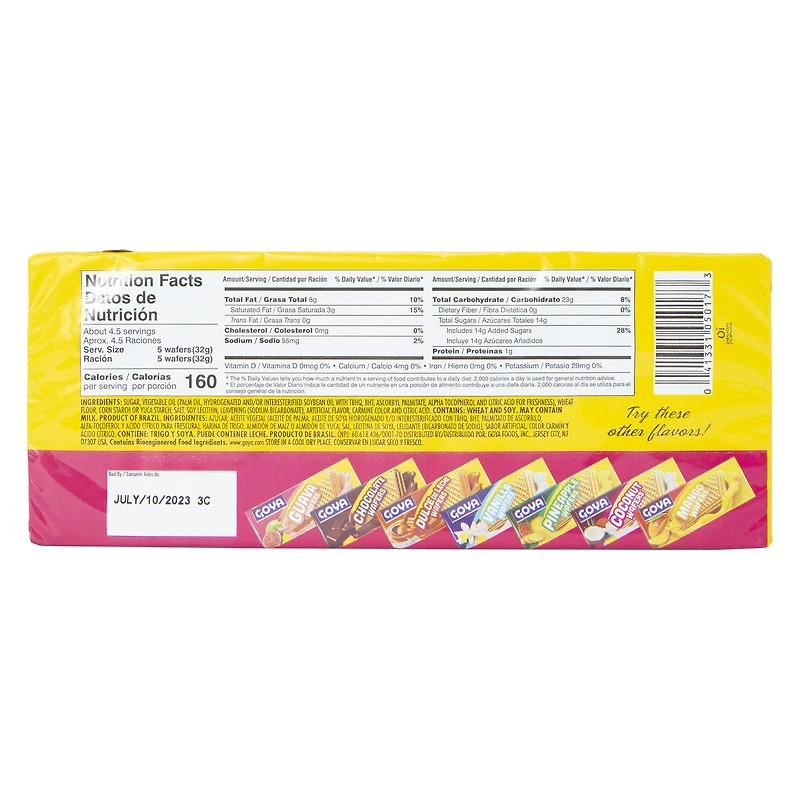 goya® strawberry wafers 4.94oz