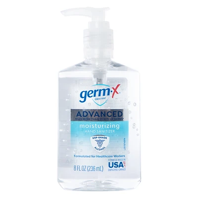 germ-x® advanced moisturizing hand sanitizer pump dispenser 8.07oz