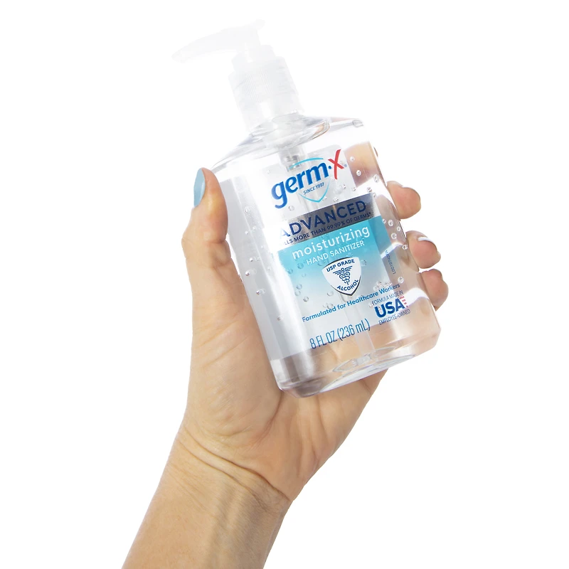 germ-x® advanced moisturizing hand sanitizer pump dispenser 8.07oz