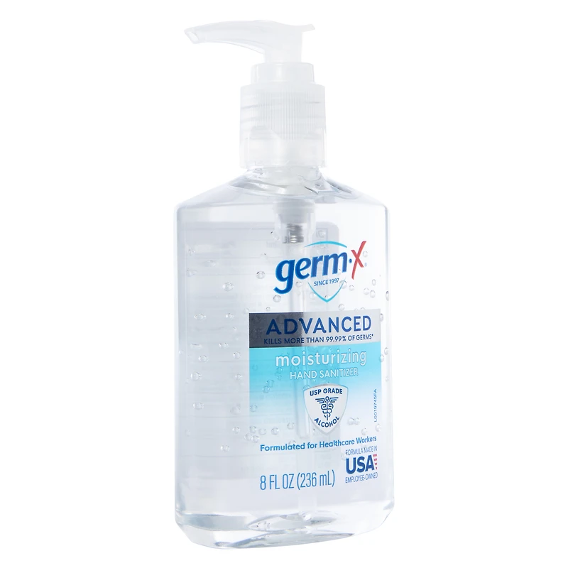 germ-x® advanced moisturizing hand sanitizer pump dispenser 8.07oz