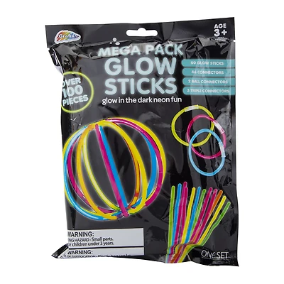 grafix® 100-piece glow stick set
