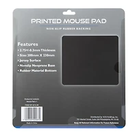 printed mouse pad 7.9in x 9.1in