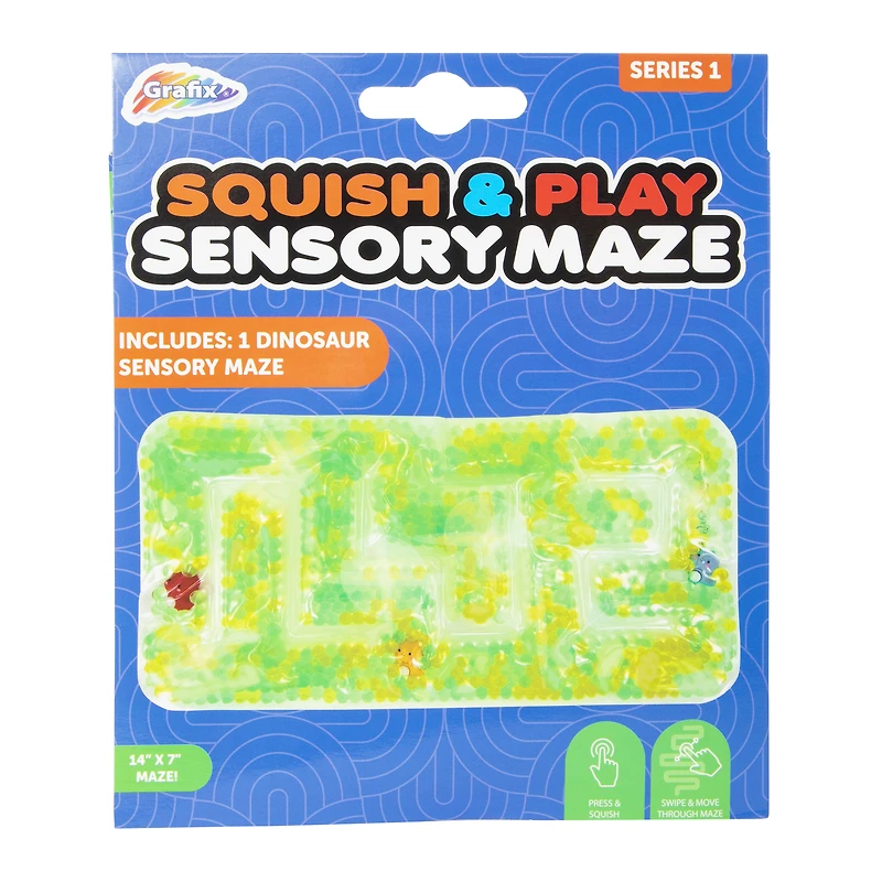 squish & play series 1 sensory maze 14in x 7in