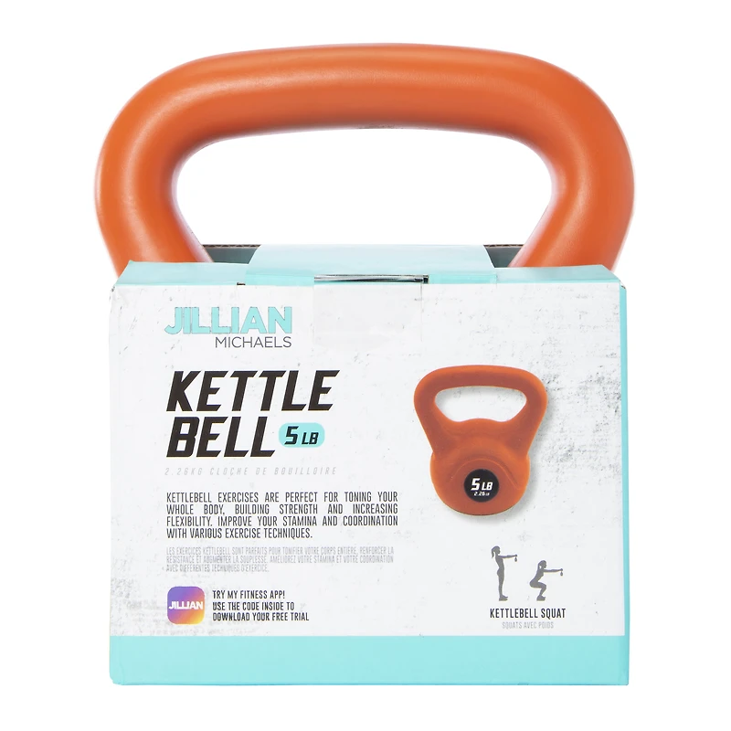 jillian michaels kettle bell 5lb weight