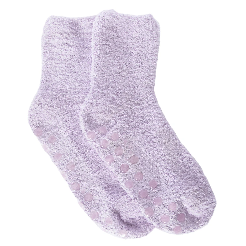 ladies infused fuzzy lounge socks