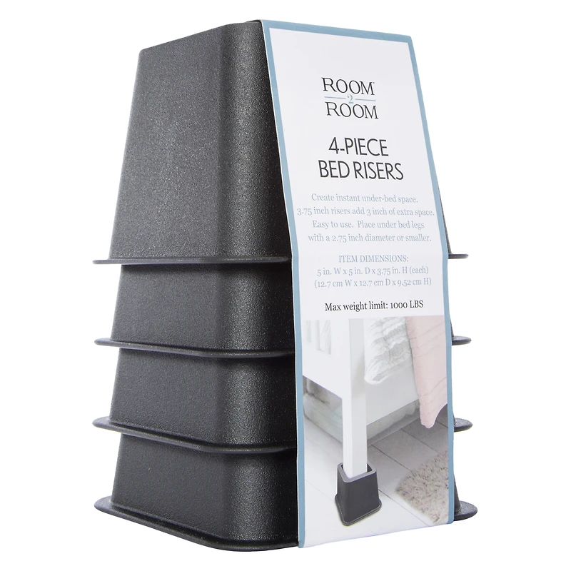 bed risers 4-pack