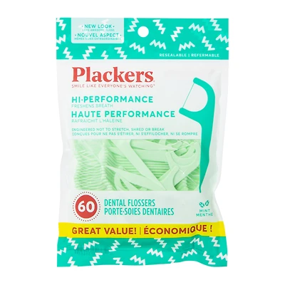 plackers® micro mint 60-count dental flossers