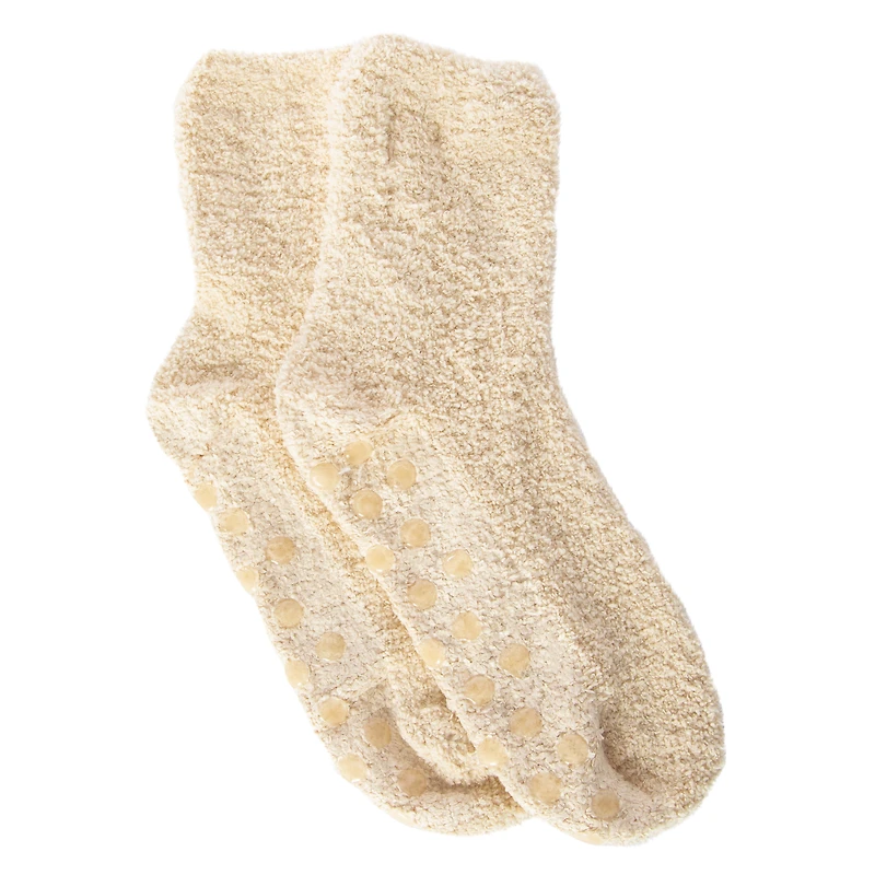Ladies infused Fuzzy Lounge Socks - Shea Butter