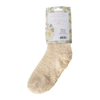 Ladies infused Fuzzy Lounge Socks - Shea Butter