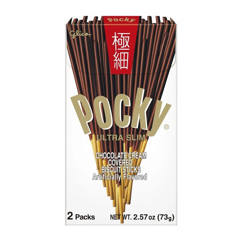 pocky® ultra slim chocolate cream covered biscuit sticks 2-pack