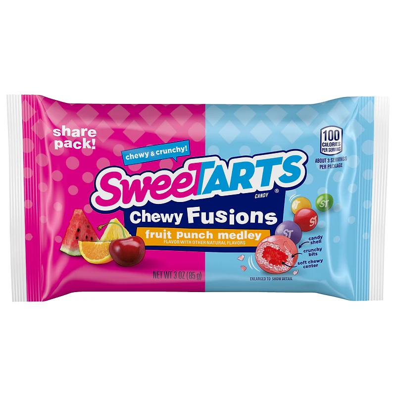 sweetarts® chewy fusions candy share pack 3oz