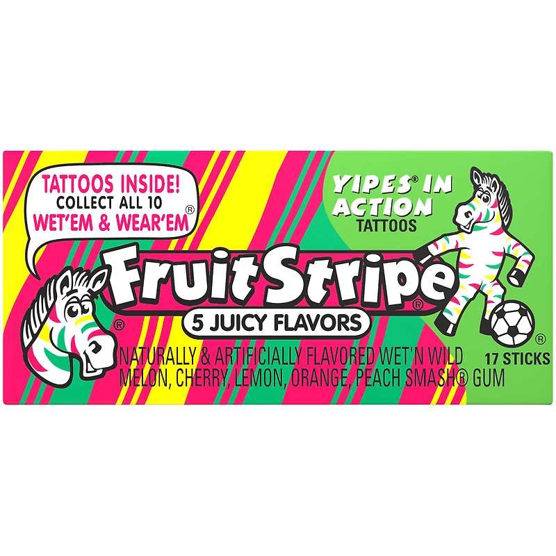 fruit stripe® five flavor gum - 17 sticks