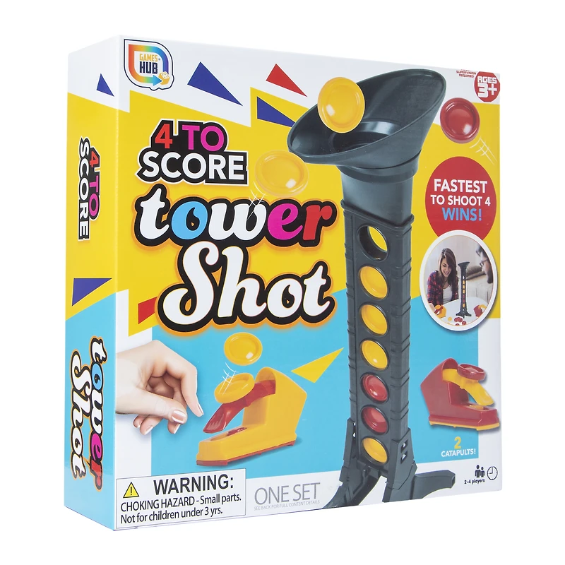 4 to score tower shot game