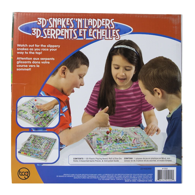 3D snakes & ladders™ family board game