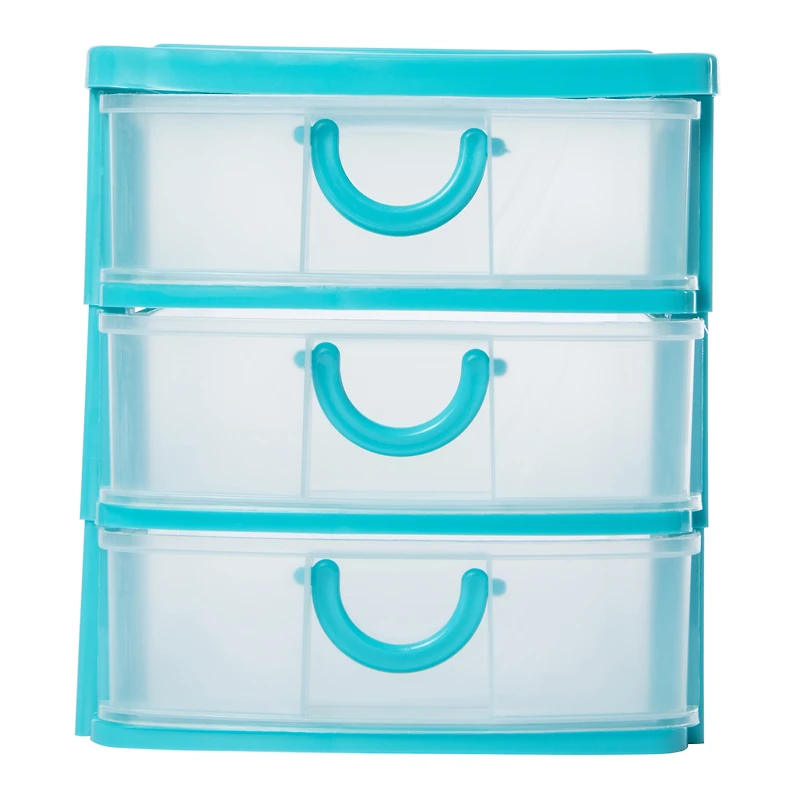 stackable 3-drawer mini organizer 7.5in x 6.3in