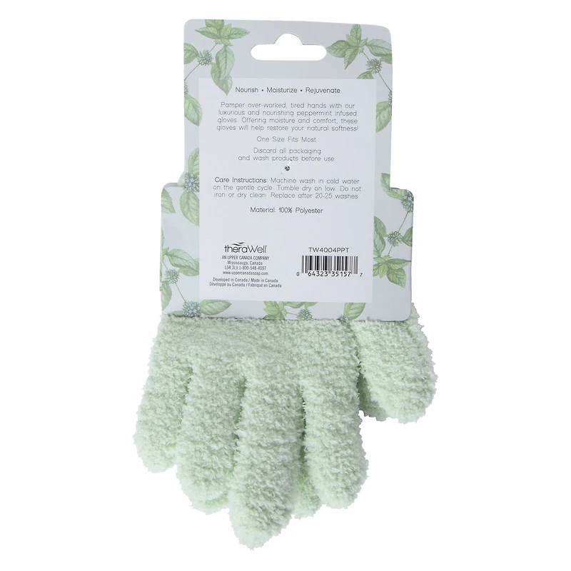 infused Moisturizing Gloves - Peppermint