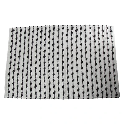 cotton woven knot rug 24in x 36in