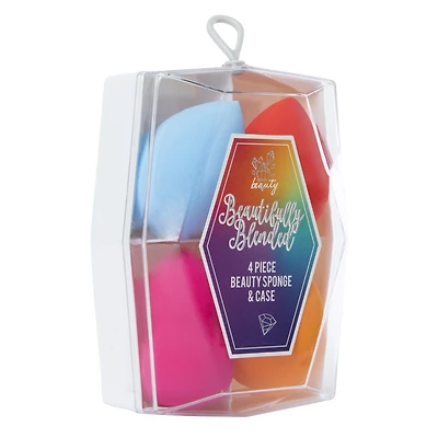 beauty sponges & case 4-piece