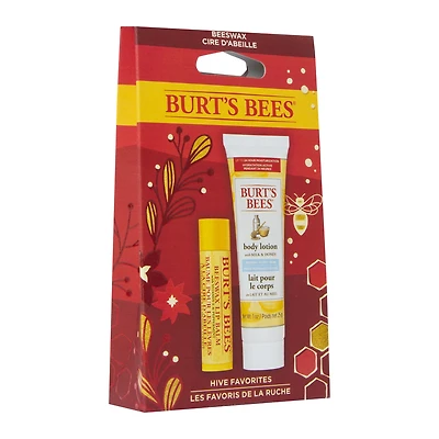 burt's bees® lip balm & body lotion set