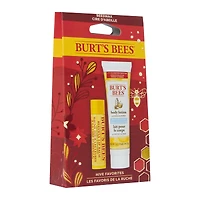 burt's bees® lip balm & body lotion set