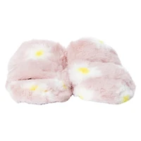 Faux Fur Double Band Slippers