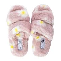 Faux Fur Double Band Slippers