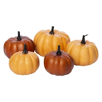 5-count decorative pumpkins, sizes vary