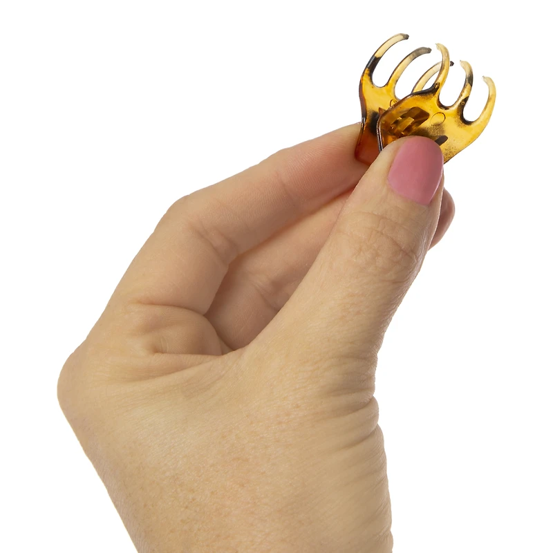 mini claw hair clips 12-count