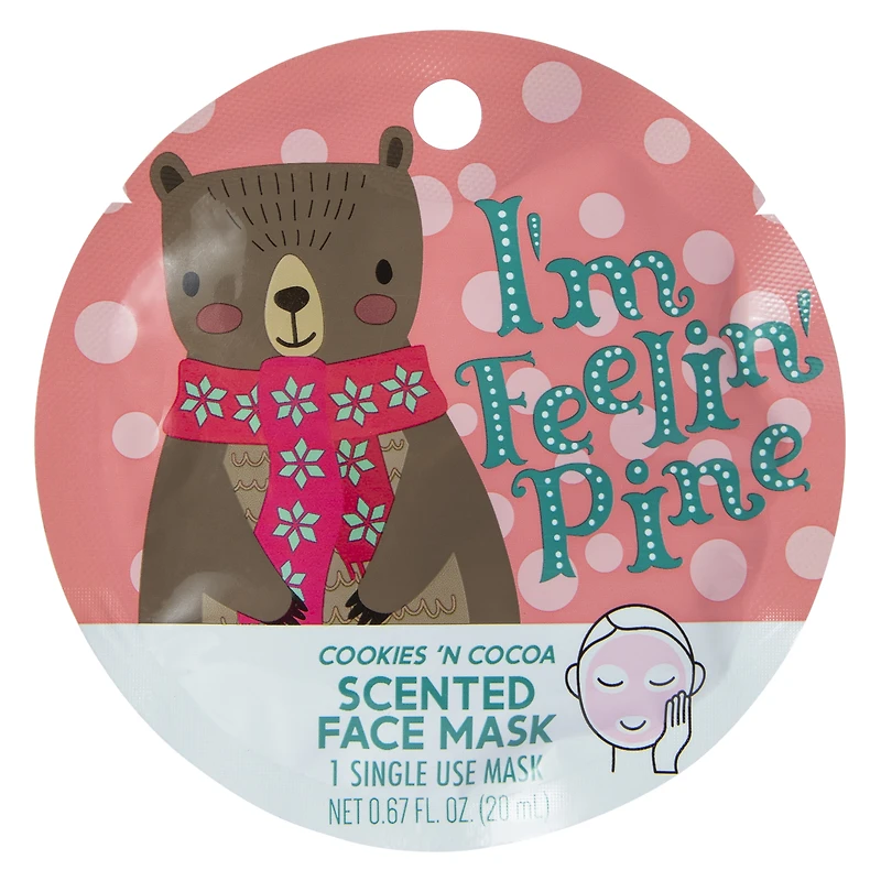 holiday scented face mask 0.67oz