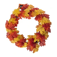 fall leaves wreath 18in