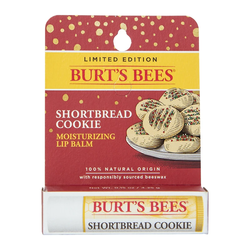 burt’s bees limited edition shortbread cookie lip balm 0.15oz