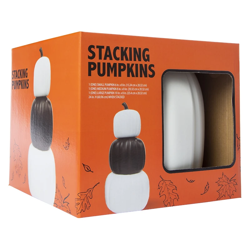 stacking pumpkins decoration 24in