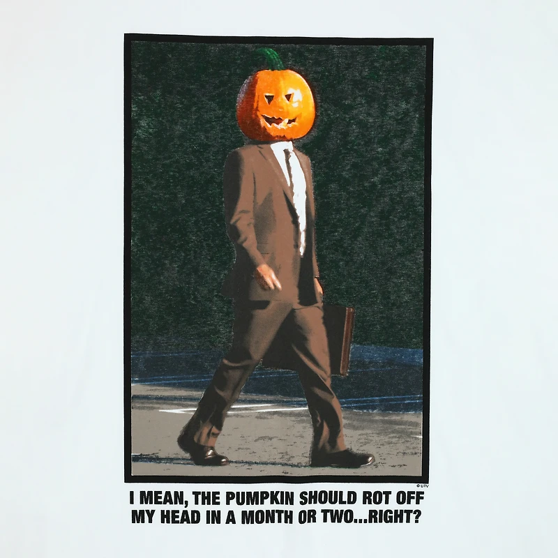 the office™ dwight's pumpkin head graphic tee