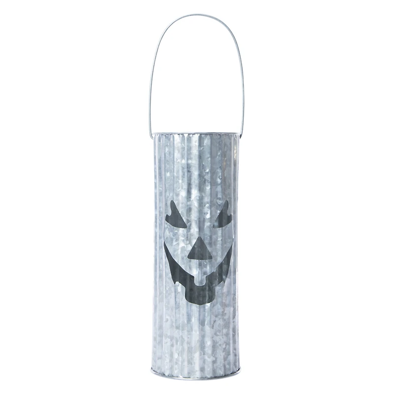 galvanized metal lantern
