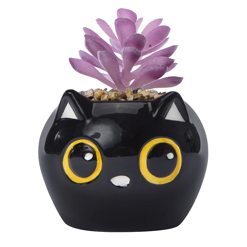 halloween faux succulent 4in