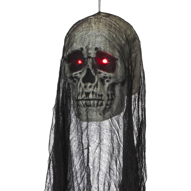 3ft hanging LED skull decoration