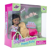 sophie sixteen puppy party doll & pets play set
