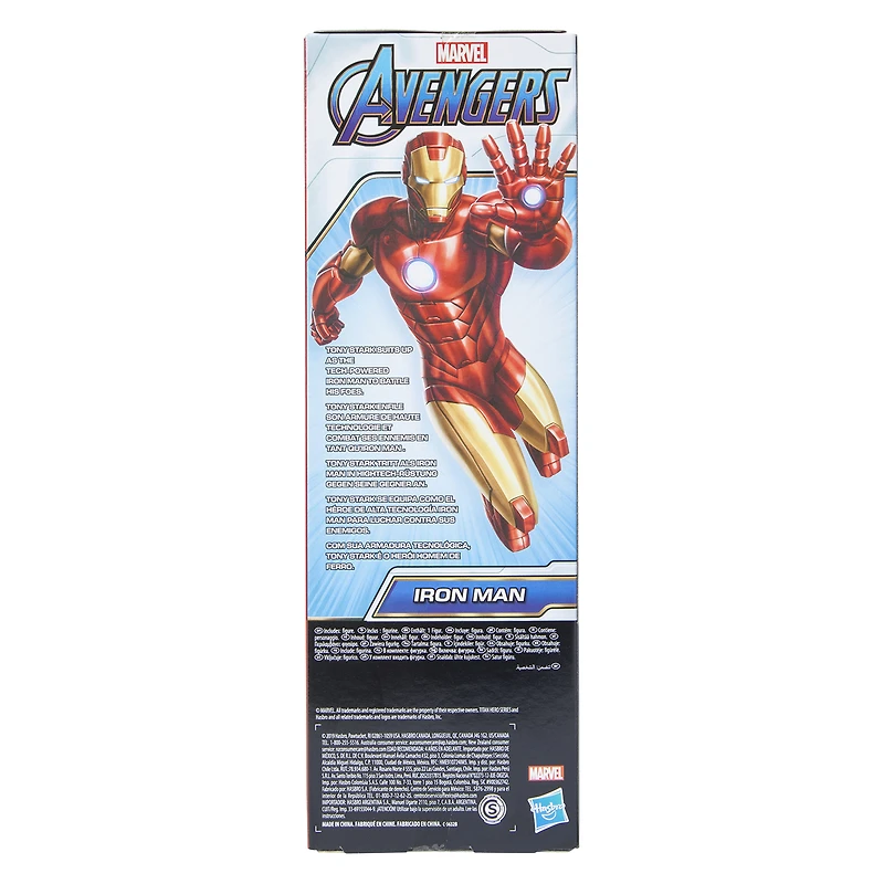 marvel avengers titan hero series™ iron man figure 12in