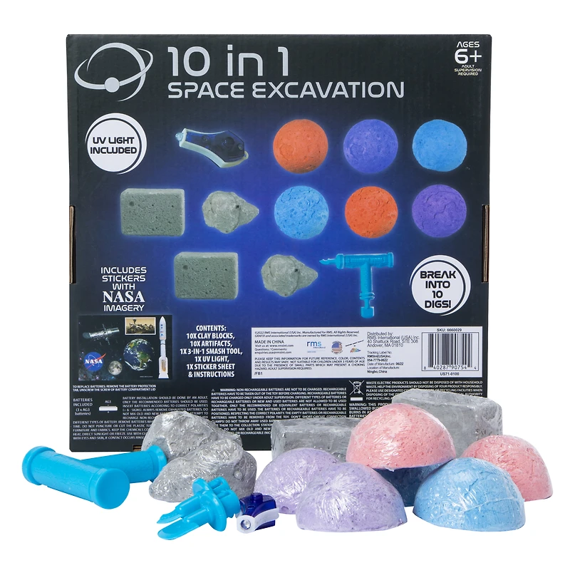 10-in-1 space excavation dig kit