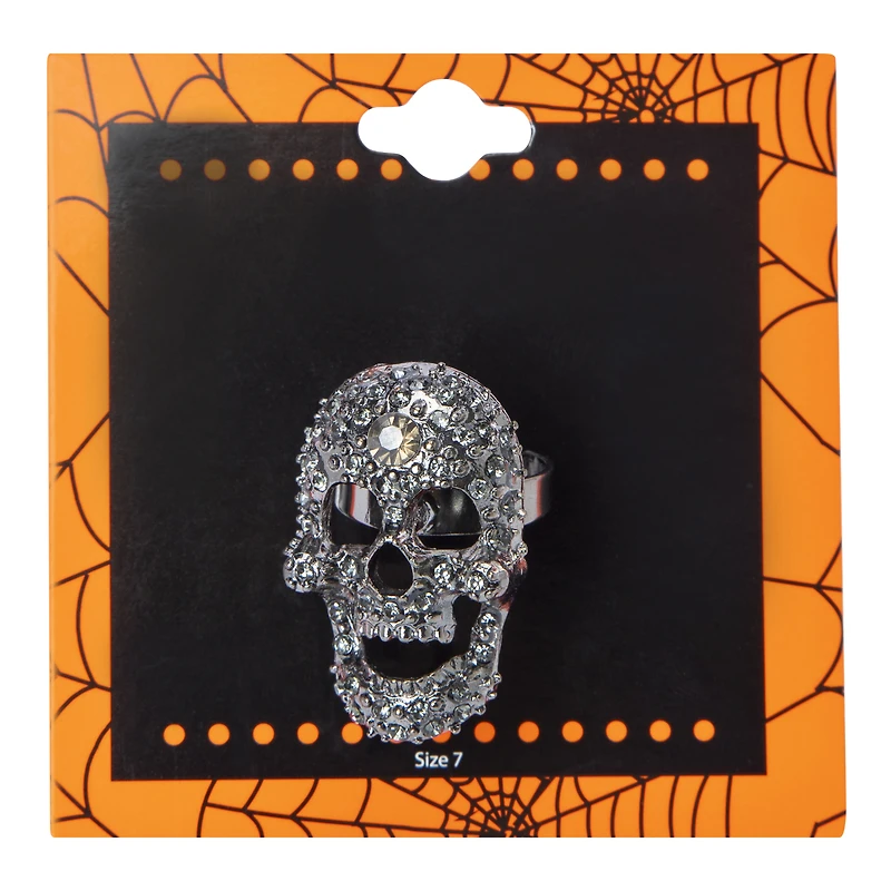 halloween skull ring