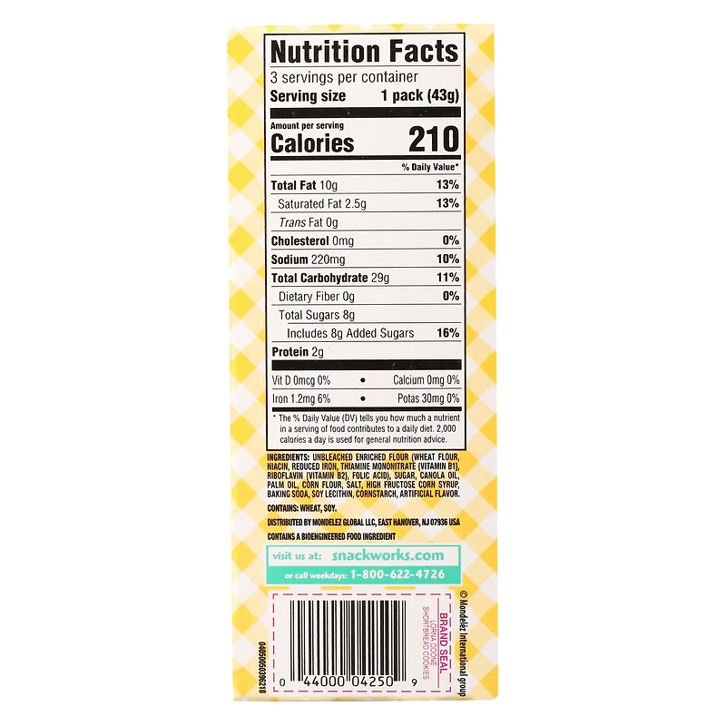 lorna doone shortbread cookies 4.5oz